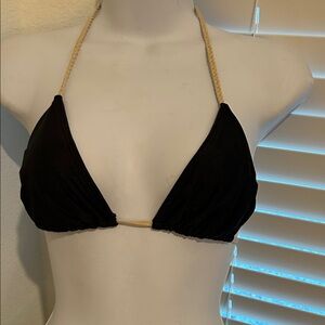 Luli FamaBikini Top with Tan Straps